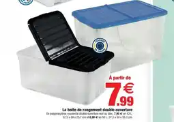 Bazarland La boîte de rangement double ouverture offre