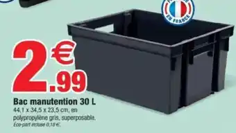 Bazarland Bac manutention offre