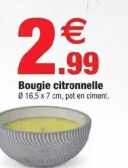 Bazarland Bougie citronnelle offre