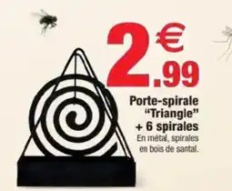 Bazarland Porte-spirale "Triangle" + 6 spirales offre