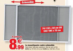 Bazarland La moustiquaire cadre extensible offre