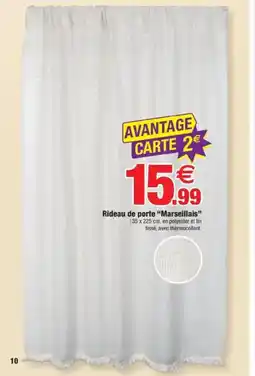 Bazarland Rideau de porte "Marseillais" offre