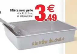 Bazarland Litière avec pelle offre