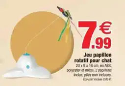 Bazarland Jeu papillon rotatif pour chat offre