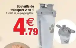 Bazarland Bouteille de transport 2 en 1 offre