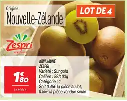Netto ZESPRI Kiwi jaune offre