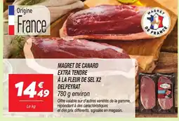 Netto DELPRAT Magret de canard extra tendre à la fleur de sel x2 offre