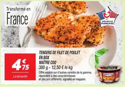 Netto MAÎTRE COQ Tenders de filet de poulet en box offre
