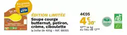 Picard Promo - soupe courge butternut, potiron, crème, ciboulette offre