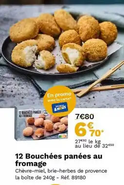 Picard Promo - 12 bouchées panées au fromage offre