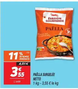 Netto NETTO Paëlla surgelée offre