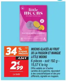 Netto LITTLE MOONS Mochis glacés au fruit immediate de la passion et mangue offre