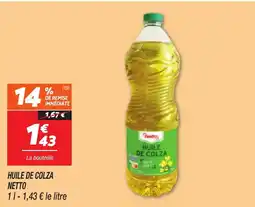 Netto NETTO Huile de colza offre