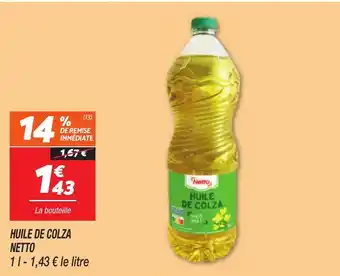 Netto NETTO Huile de colza offre