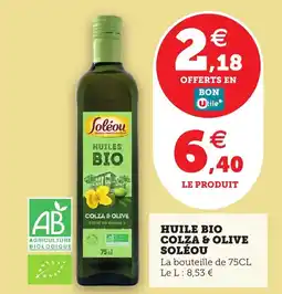 Utile SOLÉOU Huile bio colza & olive offre