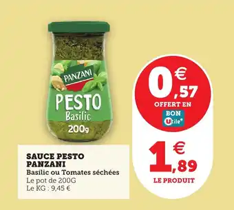 Utile PANZANI Sauce pesto offre