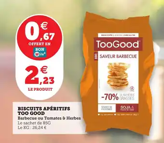 Utile TOO GOOD Biscuits apéritifs offre
