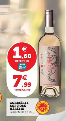 Utile Corbières aop rosé hérésie offre