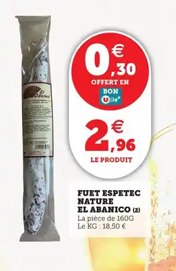Utile EL ABANICO Fuet espetec nature offre