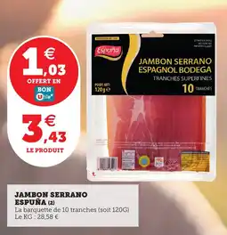 Utile ESPUNA Jambon serrano offre