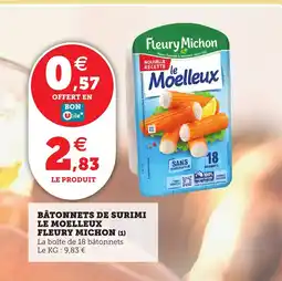 Utile FLEURY MICHON Bâtonnets de surimi le moelleux offre
