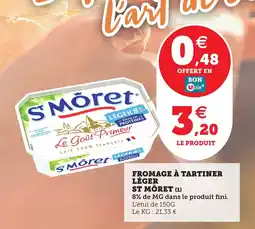 Utile ST MÔRET Fromage a tartiner offre