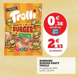 Utile TROLLI Bonbons burger party offre