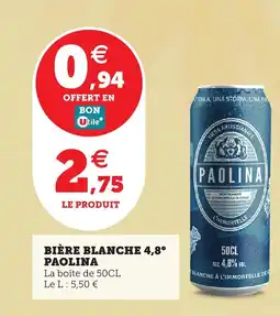 Utile PAOLINA Bière blanche offre