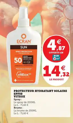 Utile Protecteur hydratant solaire offre