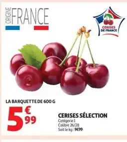 Auchan Cerises sélection offre