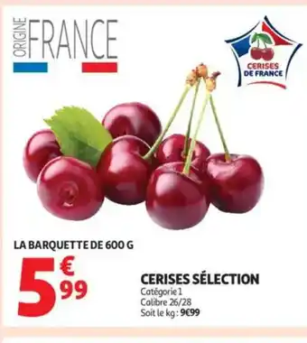 Auchan Cerises sélection offre