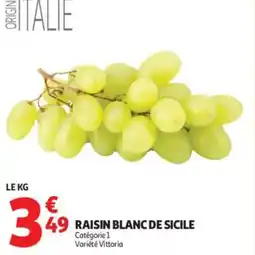 Auchan Raisin blanc de sicile offre