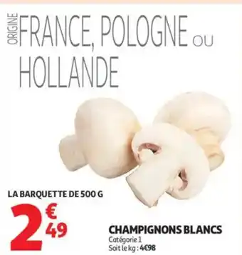 Auchan Champignons blancs offre