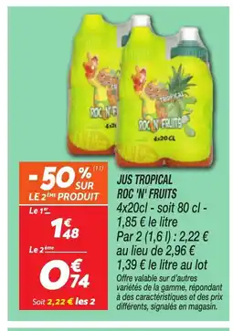 Netto ROC 'N' FRUITS Jus tropical offre