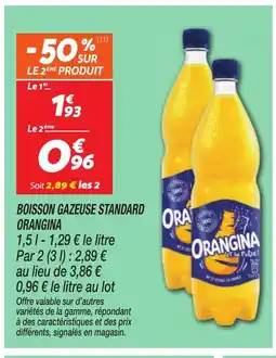 Netto ORANGINA Boisson gazeuse standard offre