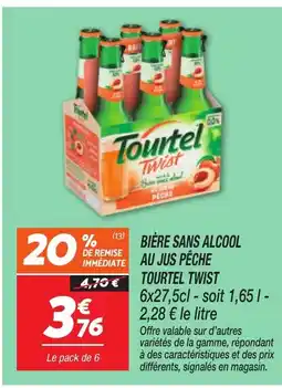 Netto TOURTEL TWIST Bière sans alcool au jus peche offre