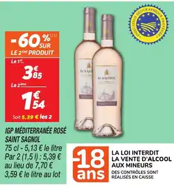 Netto SAINT SAGNOL Igp méditerranée rosé offre
