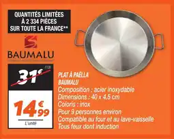 Netto Plat à paëlla baumalu offre
