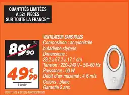 Netto Ventilateur sans pales offre
