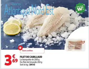 Auchan Supermarché Filet de cabillaud offre