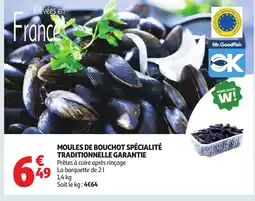 Auchan Supermarché Moules de bouchot spécialité traditionnelle offre