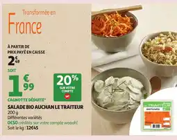 Auchan Supermarché Salade bio auchan le traiteur offre