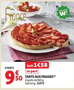 Auchan Supermarché Tarte aux fraises offre
