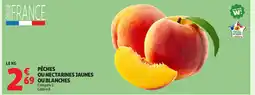 Auchan Supermarché Pêches ou nectarines jaunes 69 ou blanches offre