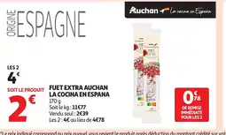 Auchan Supermarché Fuet extra auchan la cocina en espana offre