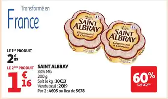 Auchan Supermarché SAINT ALBRAY offre