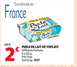 Auchan Supermarché Perle de lait de yoplait offre