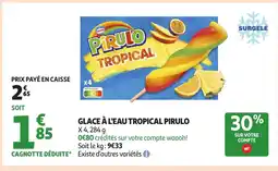 Auchan Supermarché PIRULO Glace à l'eau tropical offre
