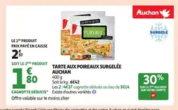 Auchan Supermarché AUCHAN Tarte aux poireaux surgelée offre