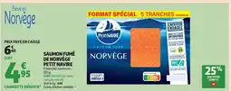 Auchan Supermarché PETIT NAVIRE Saumon fumé de norvège offre